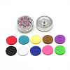 Alloy Rhinestone Diffuser Locket Snap Buttons X-SNAP-S008-43-1