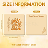 Wooden Commemorative Cards WOOD-WH0040-006-2