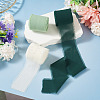 3 Rolls Polyester Raw Edges Ribbons SRIB-TAC0002-26F-6