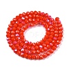 Electroplate Opaque Solid Color Glass Beads Strands EGLA-A044-P6mm-L03-2