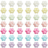 60Pcs Flocking Opaque Acrylic Beads MACR-SC0002-37-7
