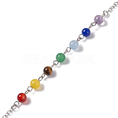 Mixed Gemstone Hexagonal Pointed Cone Dowsing Pendulum Pendants G-G983-05P-1