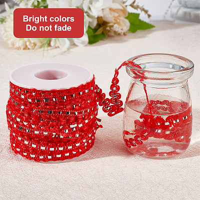 25M Metallic Yarn Lace Ribbons OCOR-GF0003-09A-1