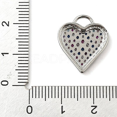 Brass Micro Pave Cubic Zirconia Pendants KK-I276-29P-01-1