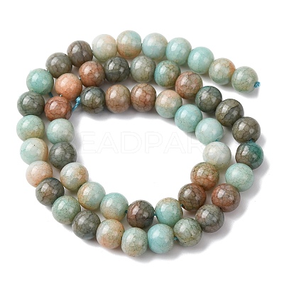 Ombre Effect Dyed Glass Beads Strands GLAA-T031-01O-12-1