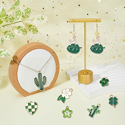 20Pcs 10 Styles Alloy Enamel Pendants ENAM-YW0004-21-1