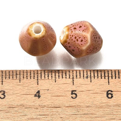 Vintage Style Glazed Ceramic Porcelain Beads PORC-H013-01-20-1