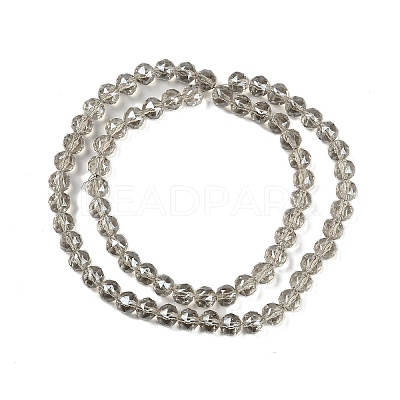 Transparent Electroplate Glass Beads Strands EGLA-N002-34C-C14-1