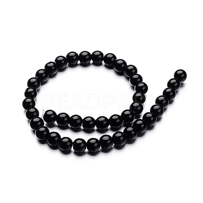 Glass Round Bead Strands X-GLAA-I028-8mm-02-1