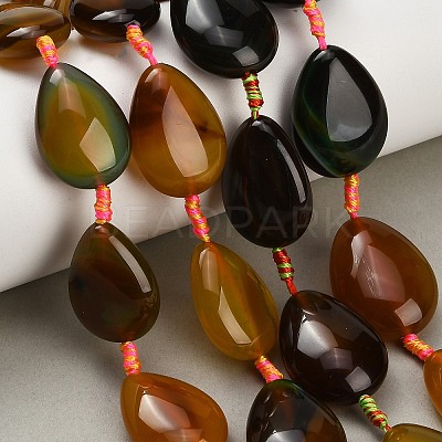 Natural Yellow Agate Beads Strands GG-CBAB9C6-C02-01-1