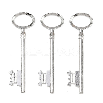 Tibetan Style Alloy Skeleton Key Large Pendants LS-TIBEP-S105-P-RS-1