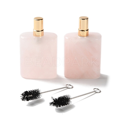 Natural Rose Quartz Perfume Bottle G-B131-04A-01-1