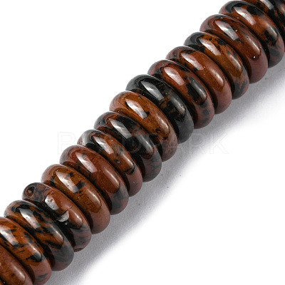 Natural Mahogany Obsidian Beads Strands G-F743-06K-1