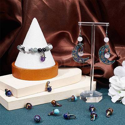 20Pcs Natural & Synthetic Mixed Gemstone Pendants FIND-SC0007-82-1
