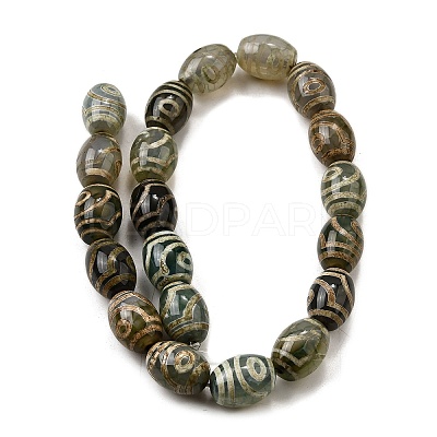 Tibetan Style dZi Beads Strands G-S389-A12-1