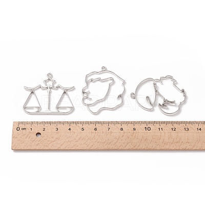 Zinc Alloy Open Back Bezel Pendants PALLOY-D580-05P-1