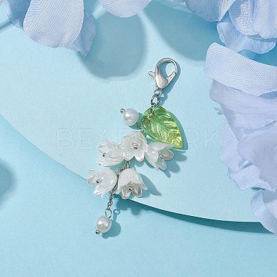 Acrylic Pendant Decorations HJEW-JM01780-03-1