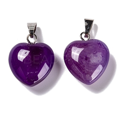 Natural Agate Pendants X-G-I311-A01-1