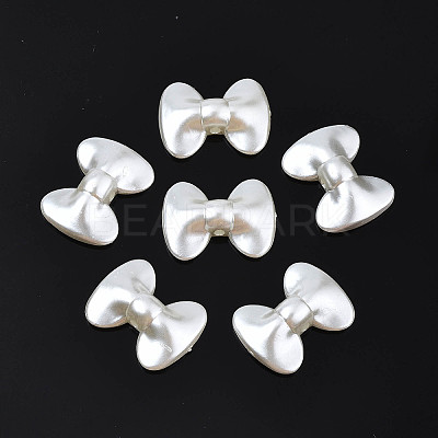 ABS Plastic Imitation Pearl Beads X-OACR-Q182-09-1