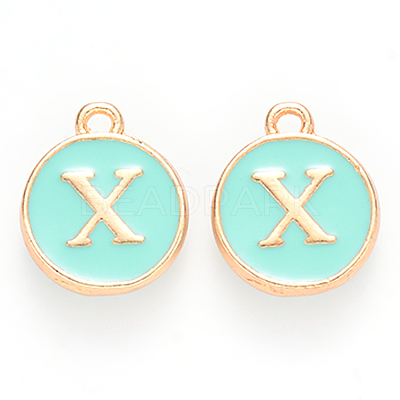 Golden Plated Alloy Enamel Charms LS-ENAM-S118-05X-1