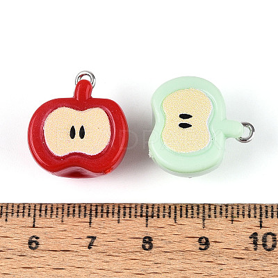 Opaque Resin Pendants RESI-T059-08-1