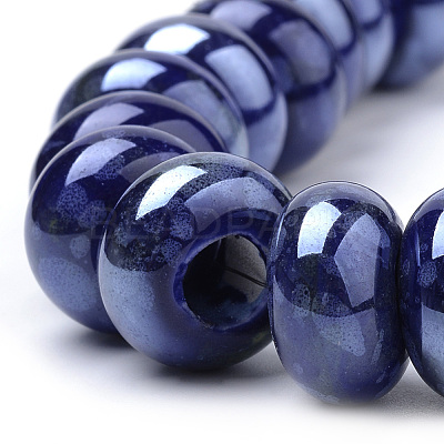 Handmade Porcelain Beads PORC-Q219-15x9-E04-1