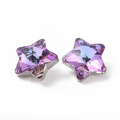Electroplate Glass Charms X-GLAA-H104-A03-1