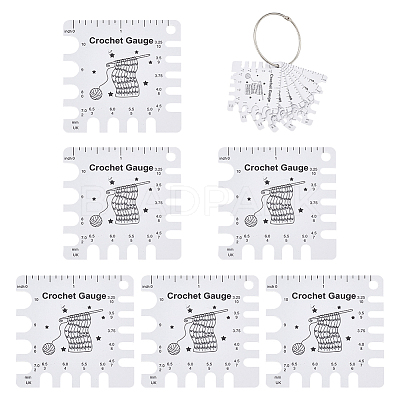 6Pcs PVC Sewing Rulers DIY-NB0012-38D-1