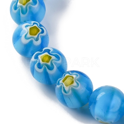 Handmade Millefiori Lampwork Beads Strands LAMP-G164-05H-1