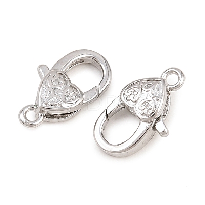 Brass Lobster Claw Clasps KK-H287-08I-P-1