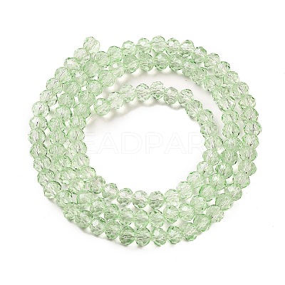 Transparent Baking Paint Glass Beads Strands DGLA-A034-T4mm-D10-1