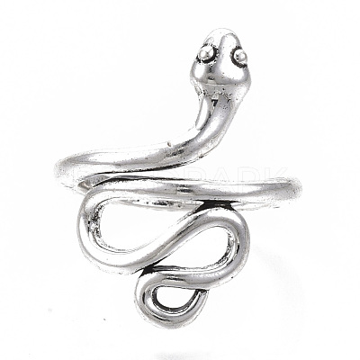 Tibetan Style Alloy Cuff Finger Rings RJEW-T009-04AS-1