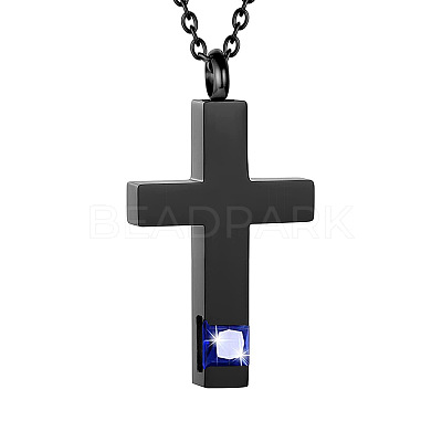 Cross Urn Ashes Pendant Necklace PW-WGBB57D-21-1