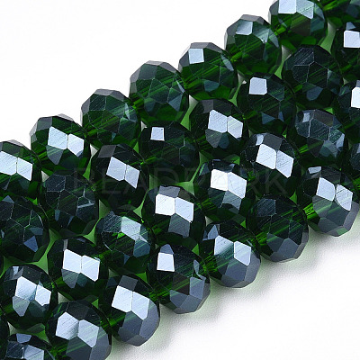 Electroplate Glass Beads Strands EGLA-A034-T4mm-A31-1
