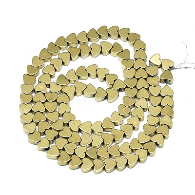 Electroplate Non-magnetic Synthetic Hematite Beads Strands G-S352-56-1