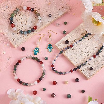 280Pcs 7 Style Natural Gemstone Beads G-SZ0002-04B-1