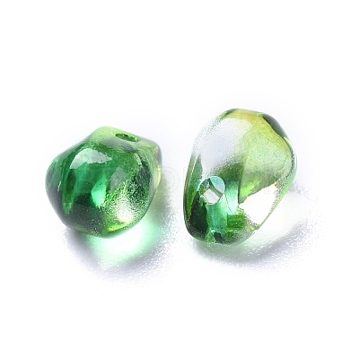 Transparent Glass Charms GLAA-O017-02C-1