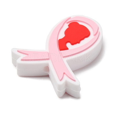 Awareness Ribbon Theme Silicone Beads SL-CBAD2AE-01A-01-1