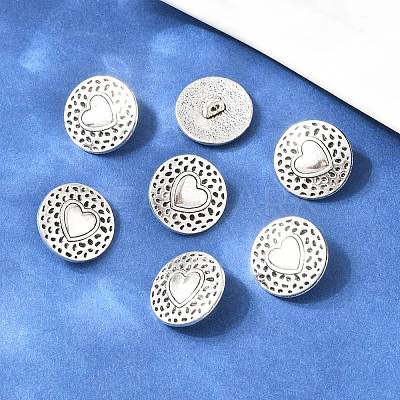 Tibetan Style Alloy Shank Buttons X-TIBE-Q044-04AS-RS-1