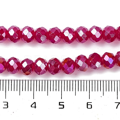 Baking Electroplate Glass Beads Strands DGLA-A039-J10mm-B02-1