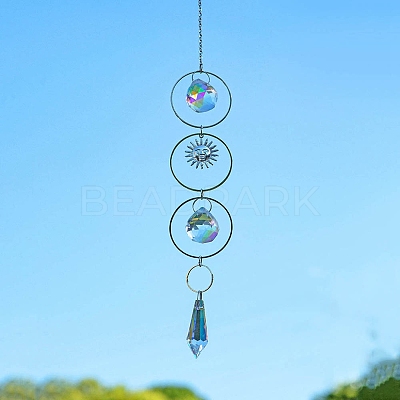 Metal Hanging Suncatchers PW-WG76111-03-1