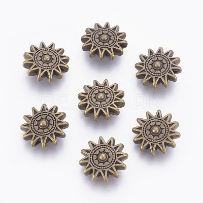 Tibetan Style Alloy Sun Beads X-TIBEP-GC188-AB-NR-1