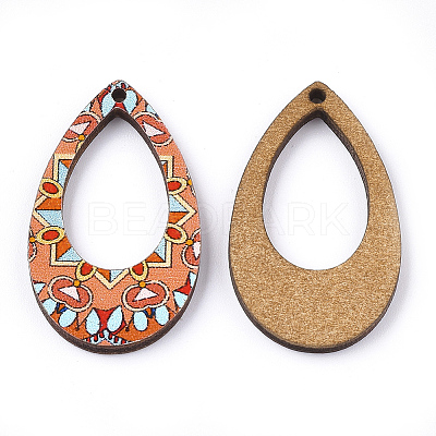 Printed Basswood Pendants X-WOOD-S045-001C-1