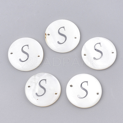 Freshwater Shell Links connectors SHEL-S274-22S-P-1