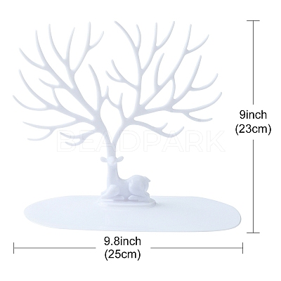 Deer Tree Acrylic Earring Display Tray Ornament EDIS-N010-04-1