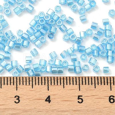 Transparent Colours Luster Glass Seed Beads SEED-S042-20B-05-1