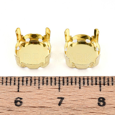 201 Stainless Steel Sew on Prong Settings STAS-T032-01-10mm-G-1