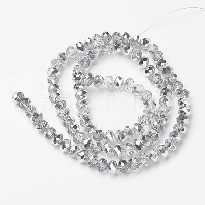 Electroplate Transparent Glass Beads Strands EGLA-A034-T3mm-M16-1