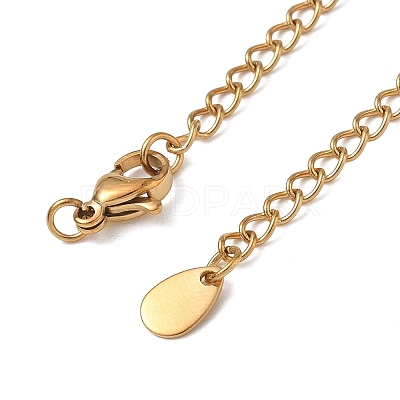 201 Stainless Steel Curb Chain Extender SA-CBA0FDA-01G-01-1