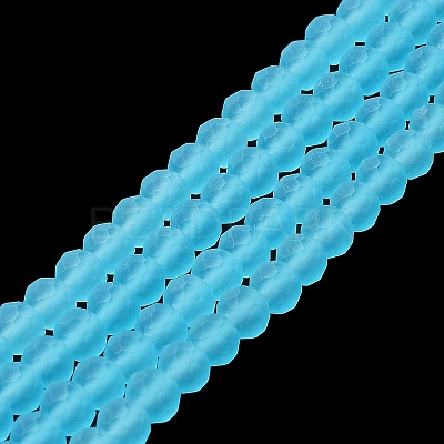 Transparent Glass Beads Strands EGLA-A034-T4mm-MD08-1